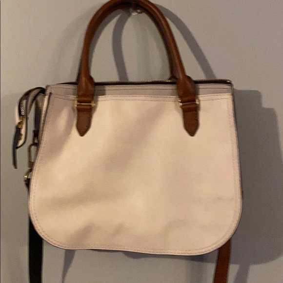Fossil Color Block Leather Handbag (Moving Sale) - Picture 5 of 10